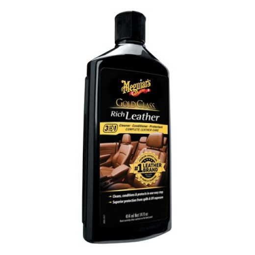 Лосьйон Meguiar's 3 в 1 для догляду за шкіряним салоном Gold Class™ Rich Leather Lotion 3 in 1 414 мл