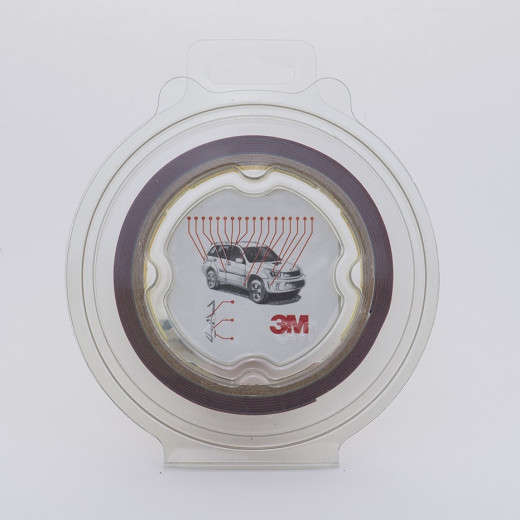 Двосторонній скотч 3М Foam 12 мм x 2 м x 0.8 мм Темно-сірий GT 6008 (32321)