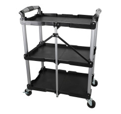 Візок інструментальний складаний 3 відкриті пластикові полиці GI37104 G.I.KRAFT