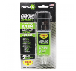 Клей NOWAX епоксидний двокомпонентний прозорий SUPER EPOXY ADHESIVE 30 г (NX49509)