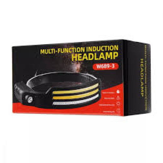 Налобний ліхтар з датчиком руху LED Multi-Function Induction HeadLamp W689-3