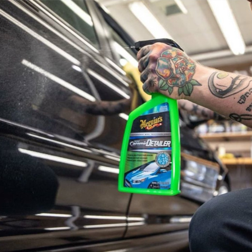 Набір для очищення кузова з ефектом кераміки Meguiar's Hybrid Ceramic Quik Clay Kit.