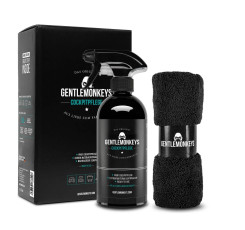 Засіб для догляду GentleMonkeys за пластиком салону автомобілю 500 мл + мікрофібра 40х40 см