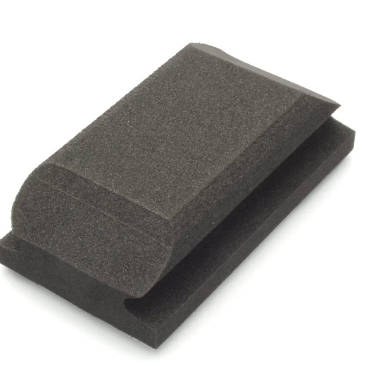 56010 125х70 мм.  Шліфований блок під руку чорний — Flexipads Shaped Block