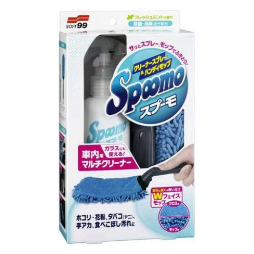 Захисний спрей SOFT99 для пластику салону Spoomo Cleaner Spray Handy Mop 200 мл
