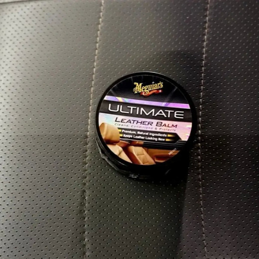 Бальзам Meguiar's 3 в 1 для шкіри Ultimate Leather Balm (набір) 160 г + аплікатор 1 шт