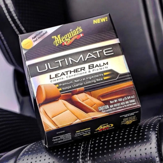 Бальзам Meguiar's 3 в 1 для шкіри Ultimate Leather Balm (набір) 160 г + аплікатор 1 шт