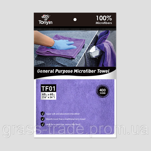 MICROFIBER FOR DETAILING Мікрофібра для детейлінгу 40*60 (400г/м2)