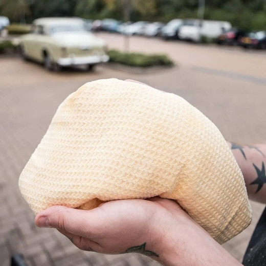 Рушник вафельний для збору води - Meguiar's Water Magnet Microfiber Drying Towel 55х76 см. жовтий (X2000EU)