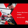 Акумуляторна роторна полірувальна машина FLEX 18 В PE 150 18-EC C