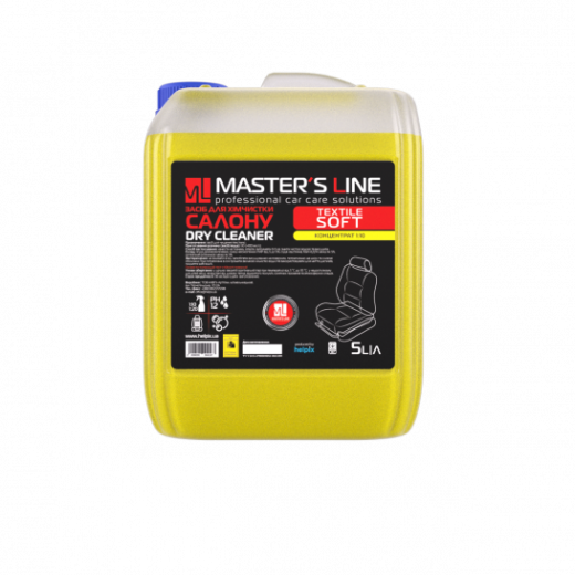 Засіб Masters Line для хімчистки салону Textile Сleaner Soft 1:10 5 л
