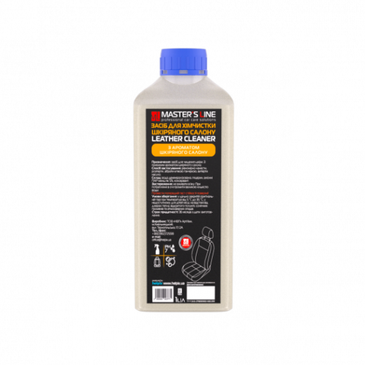 Засіб Masters Line для хімчистки шкіряного салону Leather Cleaner з запахом шкіри 1 л
