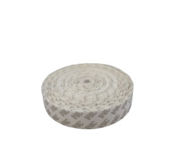 TM-20W Самоклеюча стрічка для выгонок, білий фетр - CARIGHT 1" acrylic felt, 15m'/roll