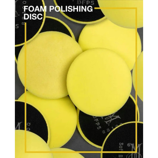 Полірувальний круг середньої жорсткості - Meguiar's DA Soft Buff Foam Polishing Pad 140 мм. жовтий (DFP5)