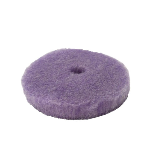 Полірувальний круг з отвором гібридна шерсть - Purple Foamed Wool Buffing/Polishing 125 мм (58-32525WH-1)