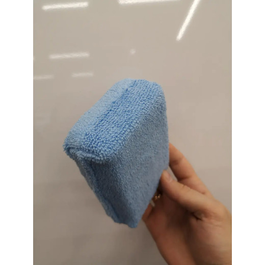 Аплікатор з мікрофібри - Autofiber Block Sponge 12х8х4 см. синій (S201B)