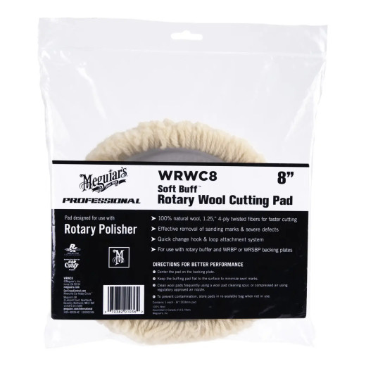 Полірувальний круг вовняний - Meguiar's Rotary Wool Pad 8