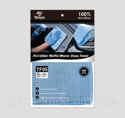 WAFFLE GLASS CLEAN TOWEL Серветка для скла 40*40 (300г/м2)