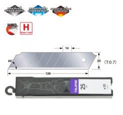 Сегментні леза Premium 25 мм TAJIMA DORA Endura Blades, 10шт (CB65)