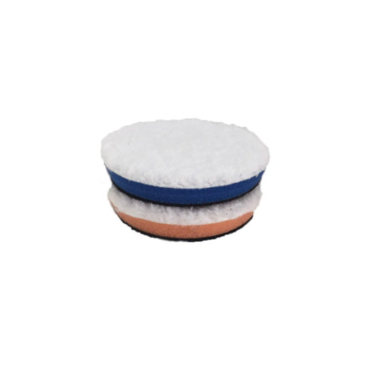 Полірувальний круг микрофибровый жорсткий - Lake Country HDO Heavy Cutting Fiber Pad w/ Blue 75 мм (HDO-350F)