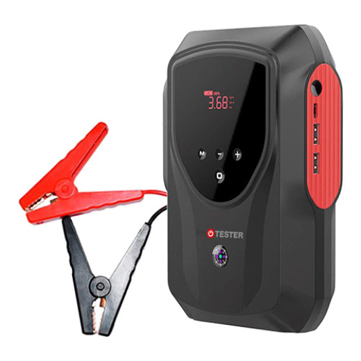 Пусковий зарядний пристрій для автомобіля (бустер) з компресором 2-в-1 Jump Starter 12V