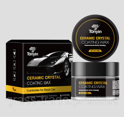 CERAMIC BLACK WAX Твердий віск для темних авто 200 г