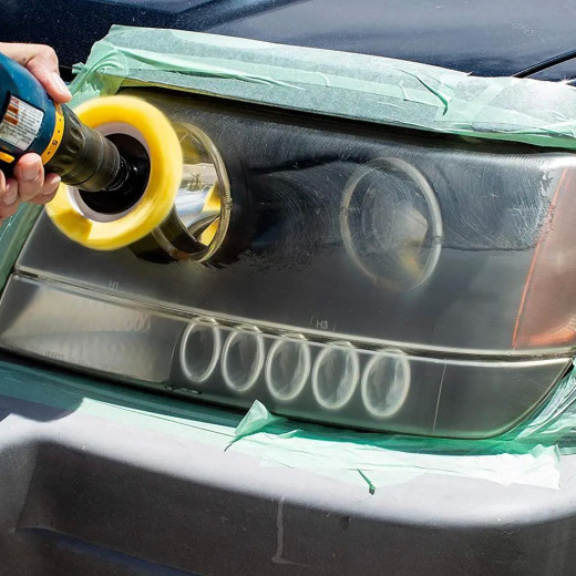 Набір для абразивного відновлення та захисту фар - Meguiar's Heavy Duty Headlight Restoration Kit (G2980)