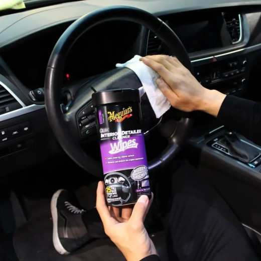Серветки Meguiar's для швидкого очищення салону Quik Interior Detailer™ Cleaner 25 шт