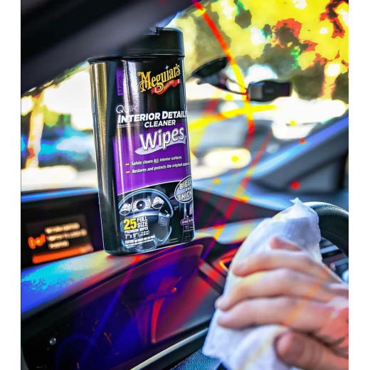 Серветки Meguiar's для швидкого очищення салону Quik Interior Detailer™ Cleaner 25 шт
