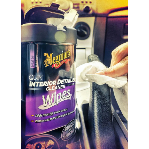 Серветки Meguiar's для швидкого очищення салону Quik Interior Detailer™ Cleaner 25 шт
