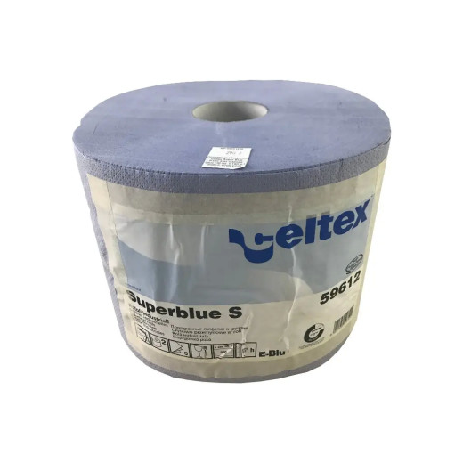 Рушник обтиральний — Celtex (HRV) Super Blue Р195 тришаровий синій 36 см. х 180 м. (59612)