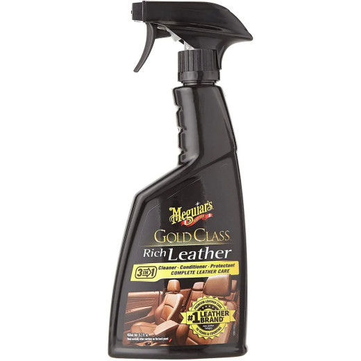 Спрей 3 в 1 Meguiar's для догляду за шкіряним салоном Gold Class™ Rich Leather Spray 450 мл