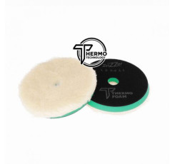 Полірувальний круг-пад хутряний ZviZZer Ø140/30/125 Thermo Wool Pad green зелений, жорсткий термо поролон ZV-TW00014030HC