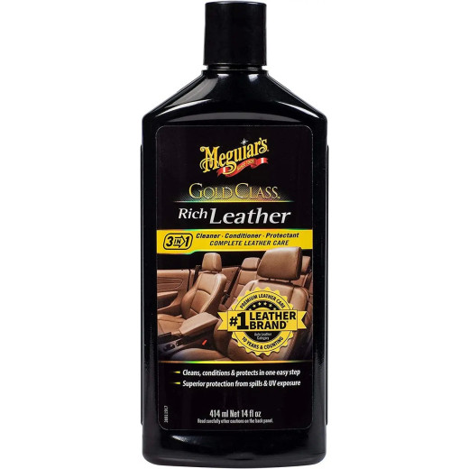 Лосьйон Meguiar's 3 в 1 для догляду за шкіряним салоном Gold Class™ Rich Leather Lotion 3 in 1 414 мл