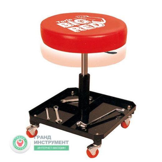 Стілець автослюсаря регулюємий з інструментальною полицею