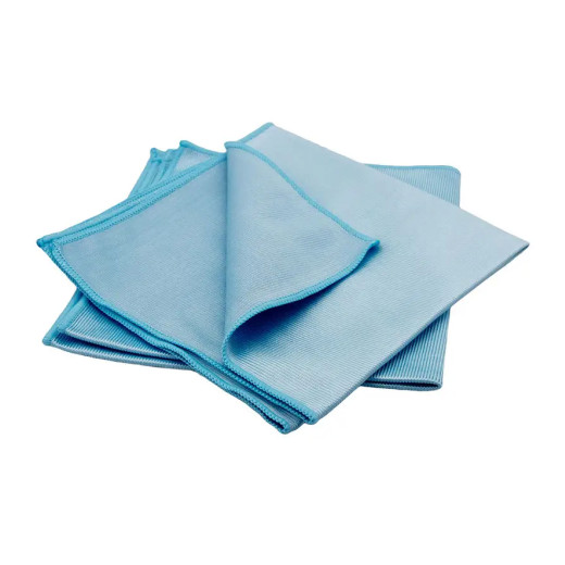40529 Набір рушників мікрофіброві для скла 40х40 див., синій - Flexipads PRO-GLASS, 2 шт.