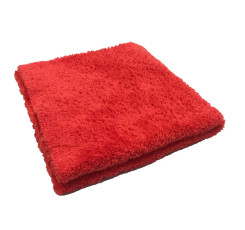 Мікрофібровий рушник плюшевий - Autofiber Korean Plush 40x40 см. 350 gsm червоний (TPK350RE)