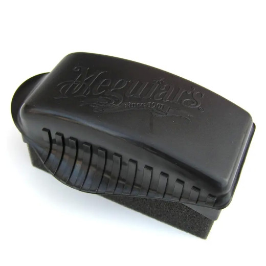Аплікатор з утримувачем для чорніння гуми і пластику - Meguiar's Tyre Dressing Applicator Pad чорний (X3090)