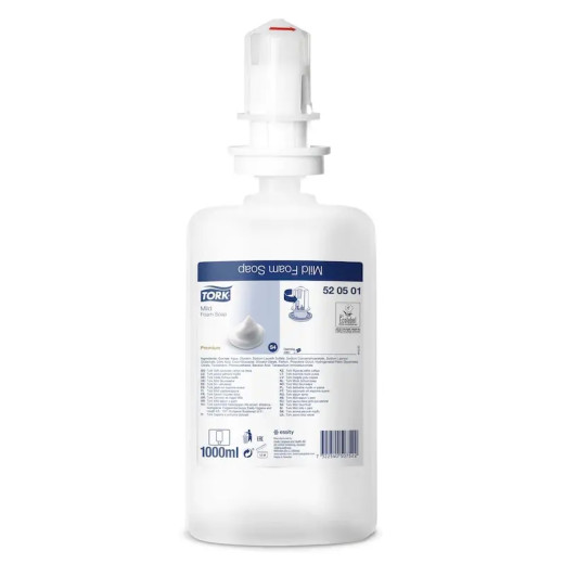 Tork Premium - Мяке мило - піна для рук, 1000мл 2500 порцій (520501)