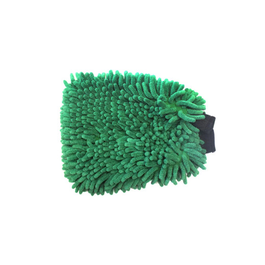 Рукавичка синельна для миття авто - MaxShine Micro Chenille Wash Mitt зелений (1120003G)