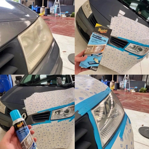 Набір для відновлення та захисту фар - Meguiar's Two Step Headlight Restoration Kit (G2970)