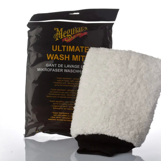 Рукавиця мікрофіброва для мийки - Meguiar's Ultimate Microfiber Wash Mitt 20х25 см. (E102EU)