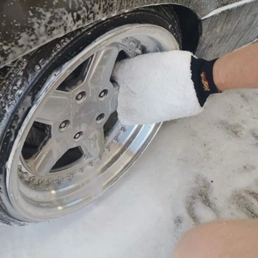 Рукавиця мікрофіброва для мийки - Meguiar's Ultimate Microfiber Wash Mitt 20х25 см. (E102EU)