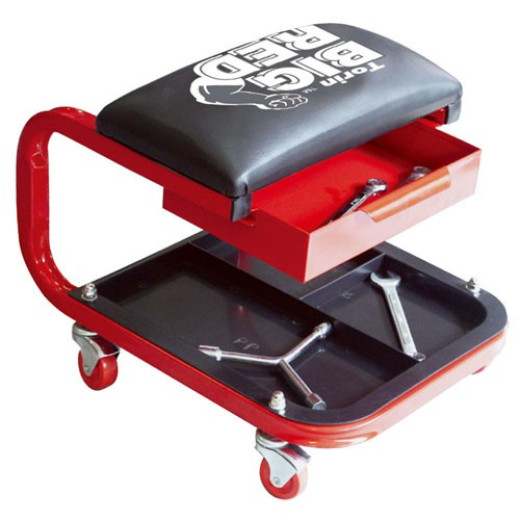 Стілець автослюсаря з інструментальною полицею