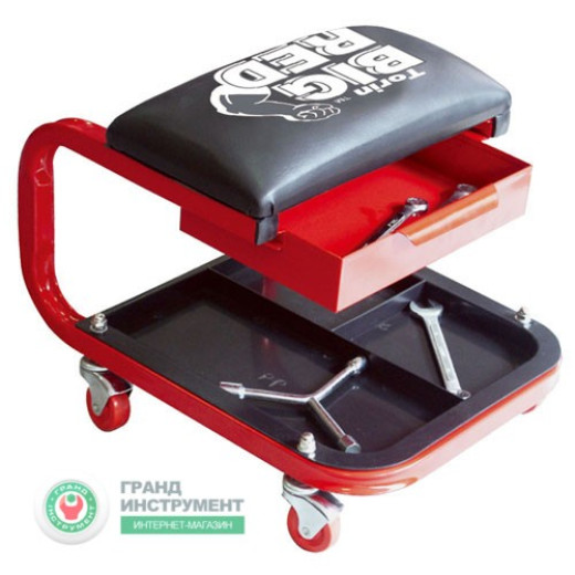 Стілець автослюсаря з інструментальною полицею