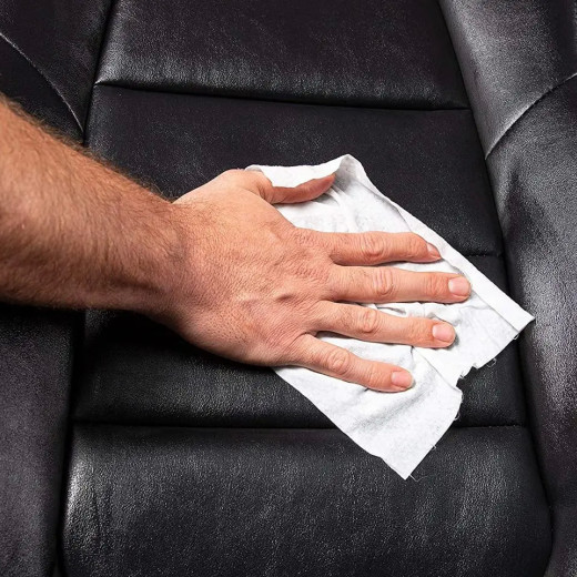 Серветки Meguiar's для догляду за шкіряним салоном Gold Class™ Rich Leather Wipes 18х23 см. 25 шт