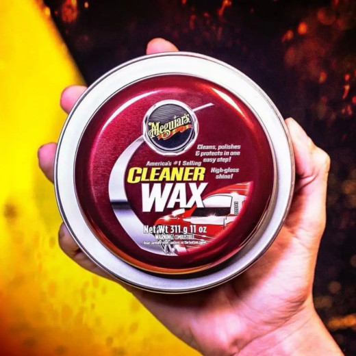 Очищувач твердий віск - Meguiar's Cleaner Wax Paste 311 г. (A1214)