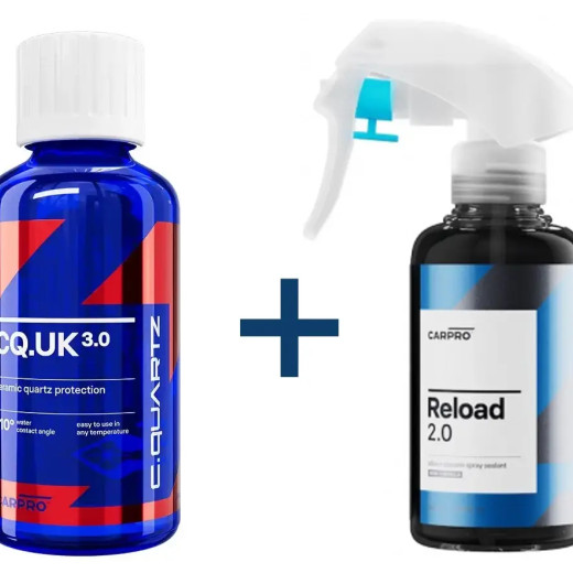 CarPro CQuartz UK 30ml - набір для легкого нанесення керамічного покриття для ЛФП, 24мес +