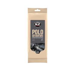 Вологі серветки K2 для пластику та гуми Polo Matt Wipes 24 шт