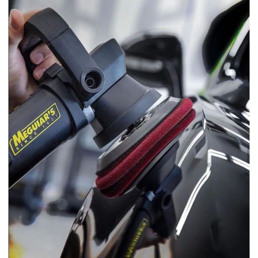 Полірувальний круг жорсткий — Meguiar's DA Soft Buff Foam Cutting Pad 140 мм. бордовий (DFC5)